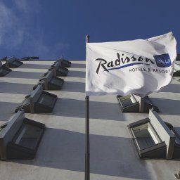 Фасад Helsinki Radisson Blu Seaside Hotel