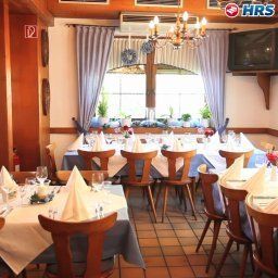 Sala de desayuno en el restaurante Hirschen Werneths Landgasthof