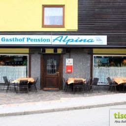 Exterior view Cafe Pension Alpina
