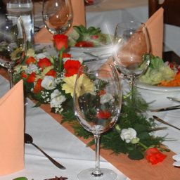 Salle du petit-déjeuner située dans le restaurant Walchseer Hof