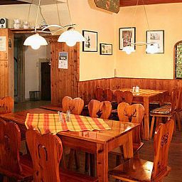Salle du petit-déjeuner Zum Goldenen Stern Pension