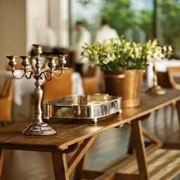 Frühstücksraum im Restaurant Square Nine Hotel Belgrade