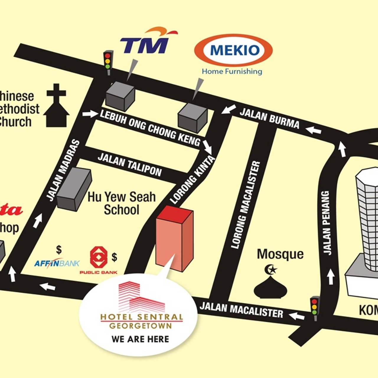 Hotel Sentral Georgetown 3 Hrs Star Hotel In Mukim 13 Timur Laut Pulau Pinang