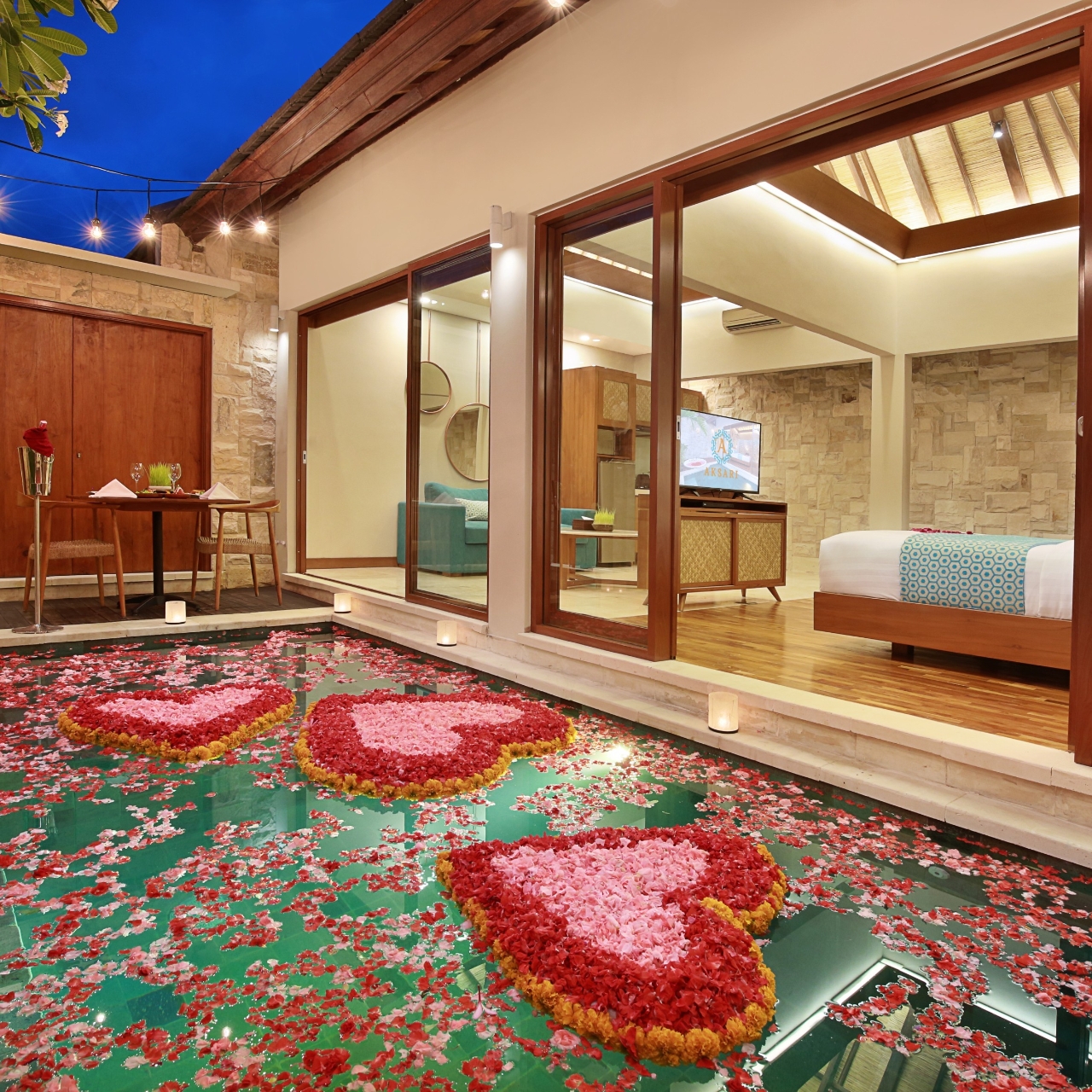 Hotel Aksari Villa 4 Hrs Star Hotel In Seminyak Bali