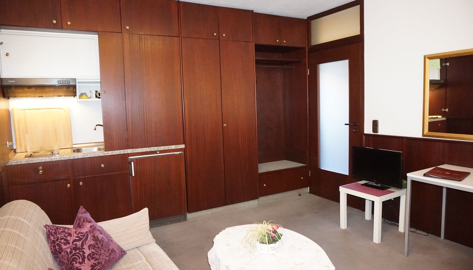 Küchenbereich im Zimmer - As-Salam Aparthotel