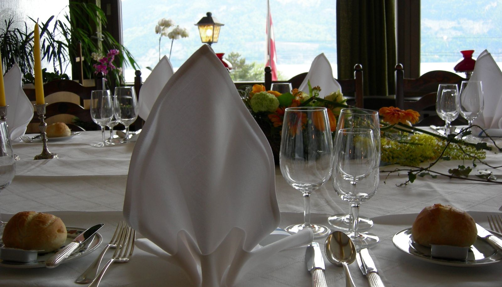 Frühstücksraum innerhalb des Restaurants - Kreuz