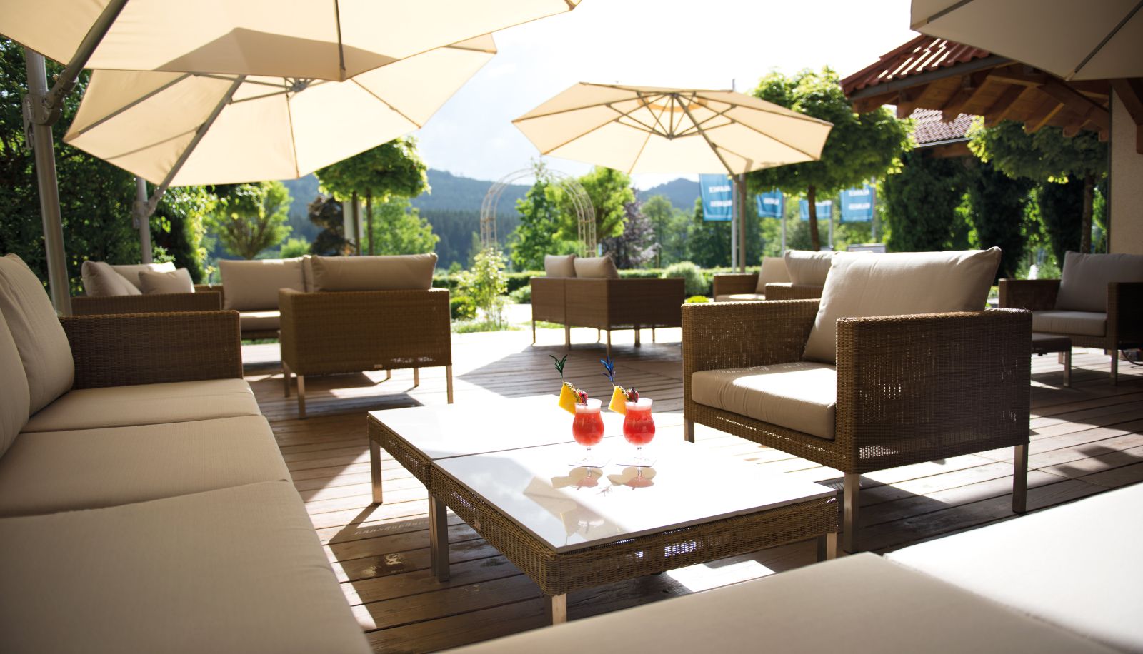 Terasse - Auerhahn Wellnesshotel
