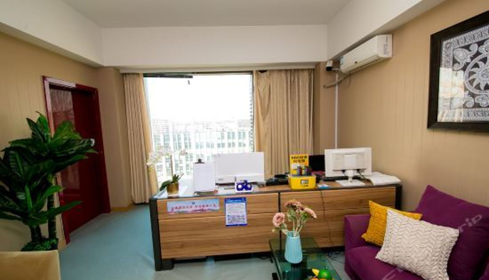 Reception - Lejiaxuan Boutique Hotel Service Apartment (Qingdao Convention and Exhibition Center Bathing Beach)