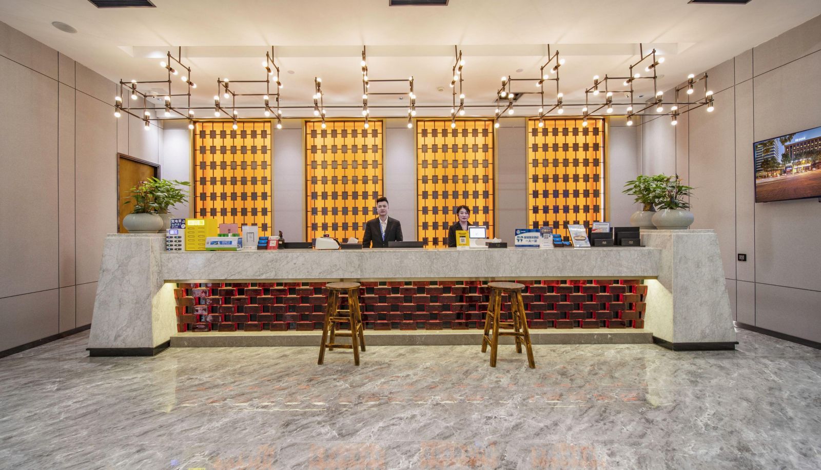 Buitenruimte van het hotel - Wanting Light Luxury Hotel (Cixi Yintaicheng Store)