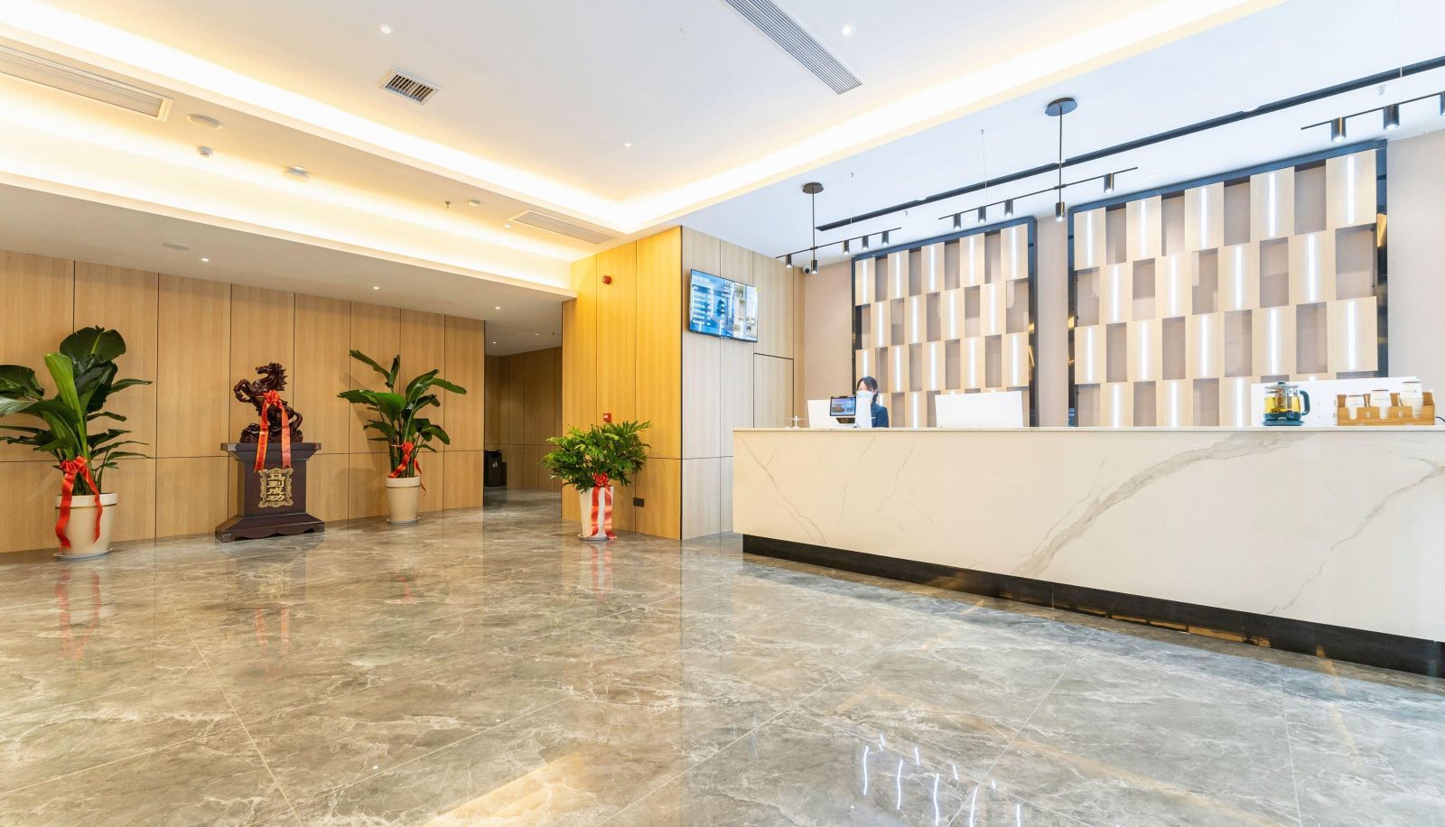 Buitenruimte van het hotel - Zhuoying Movie Hotel (Qingdao Jiaodong International Airport Jiaodong Subway Station Store)