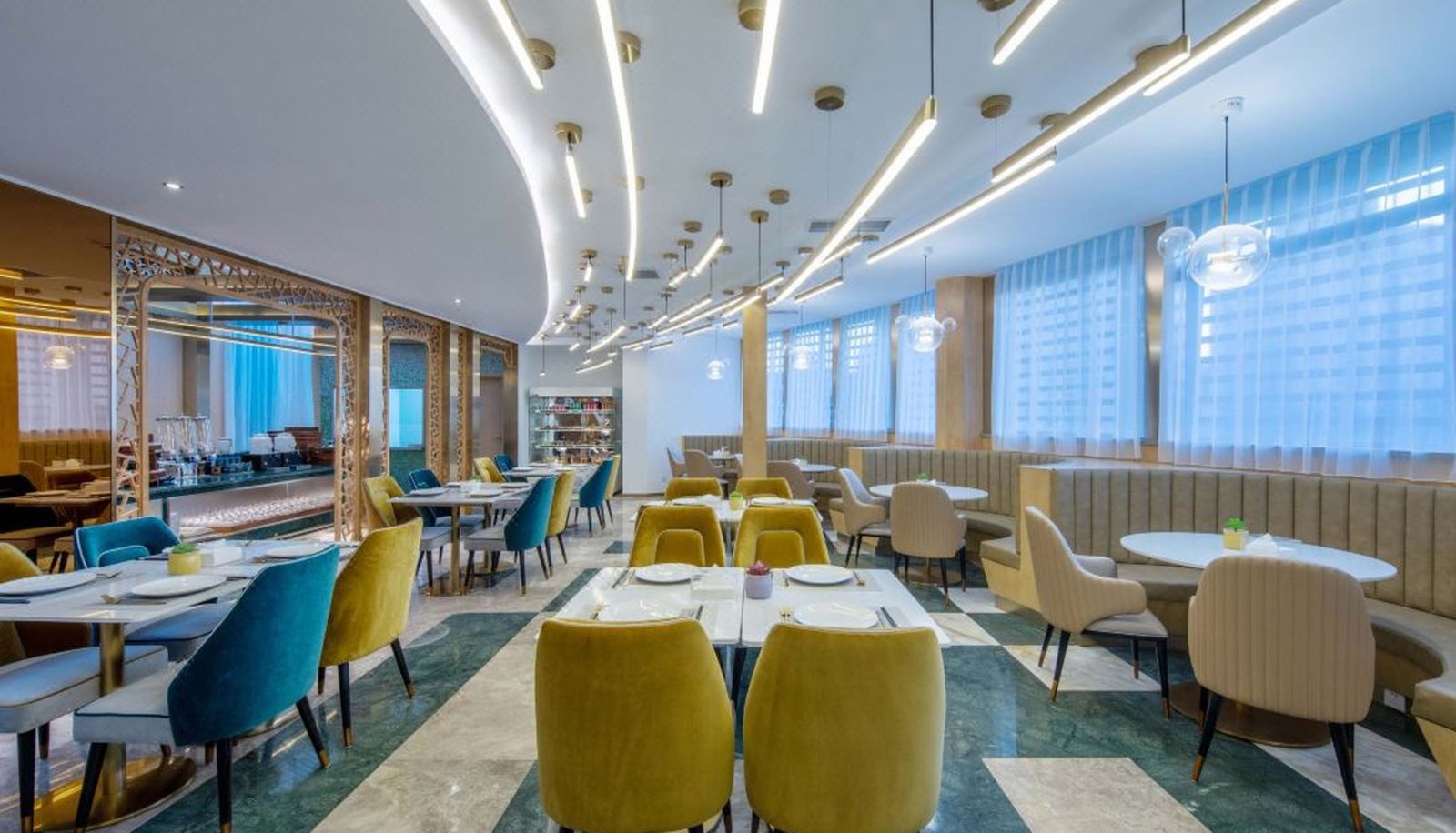 Restaurant - Orange crystal Beijing Chaoyang Park Youth Light Hotel