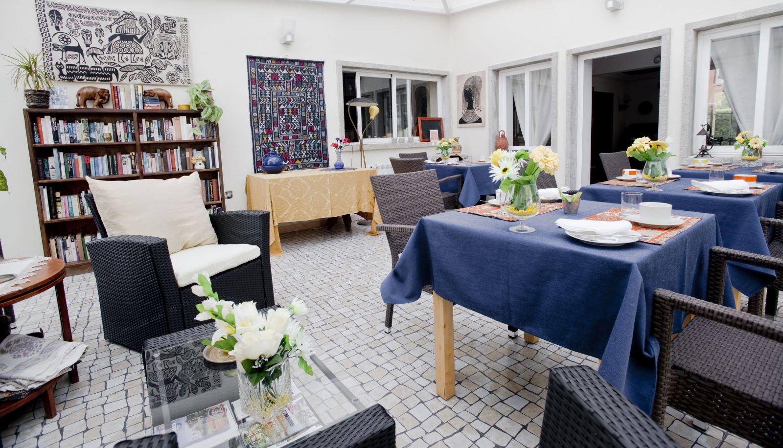 Ontbijtzaal - Casa Shanti Niketan
