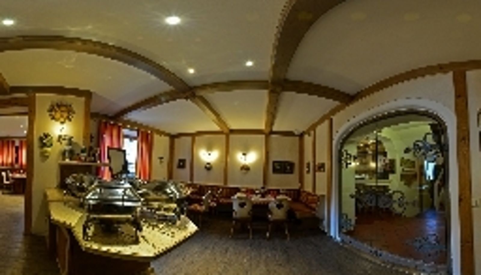 Frühstücksraum innerhalb des Restaurants - Edelweiss Pension