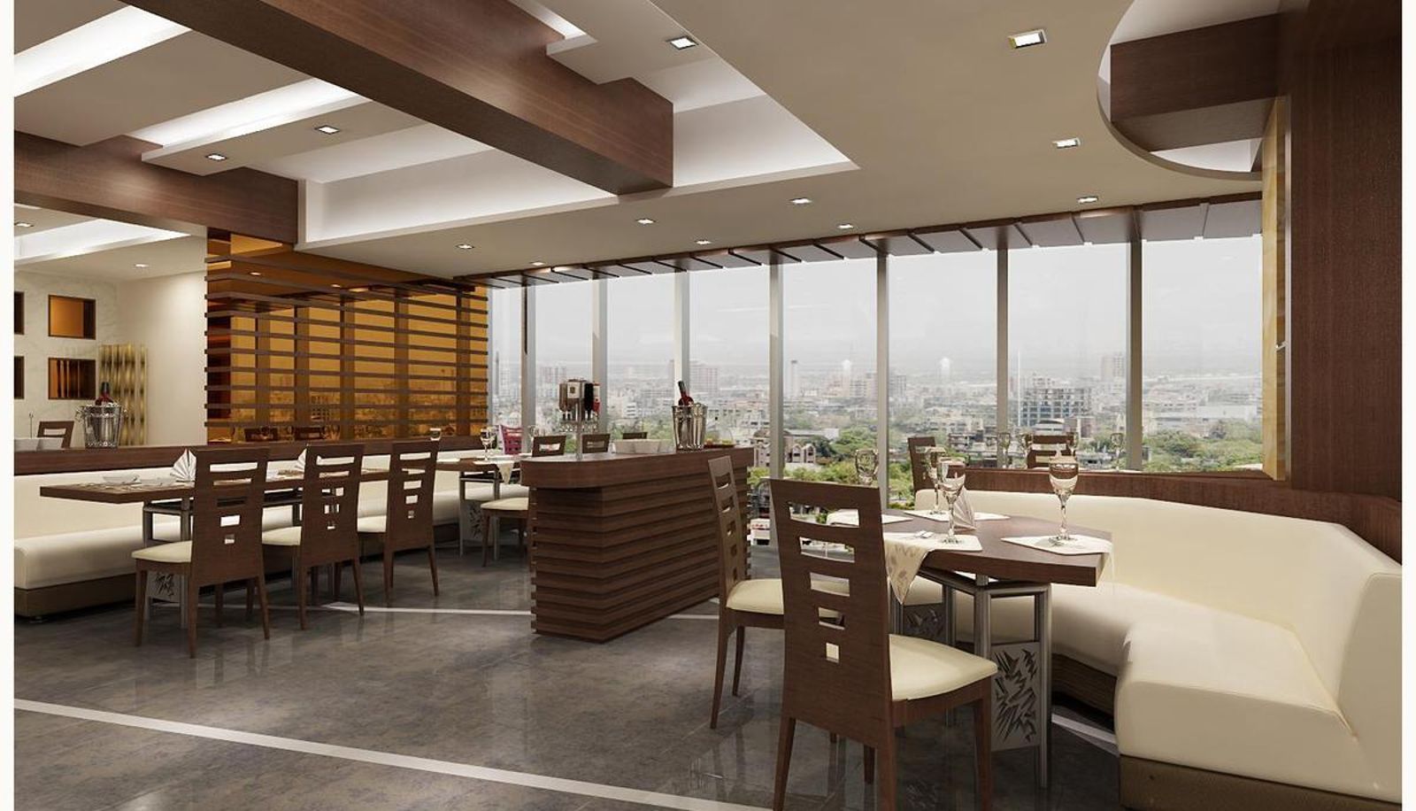 Breakfast room within the restaurant - Hotel Vega Inn
