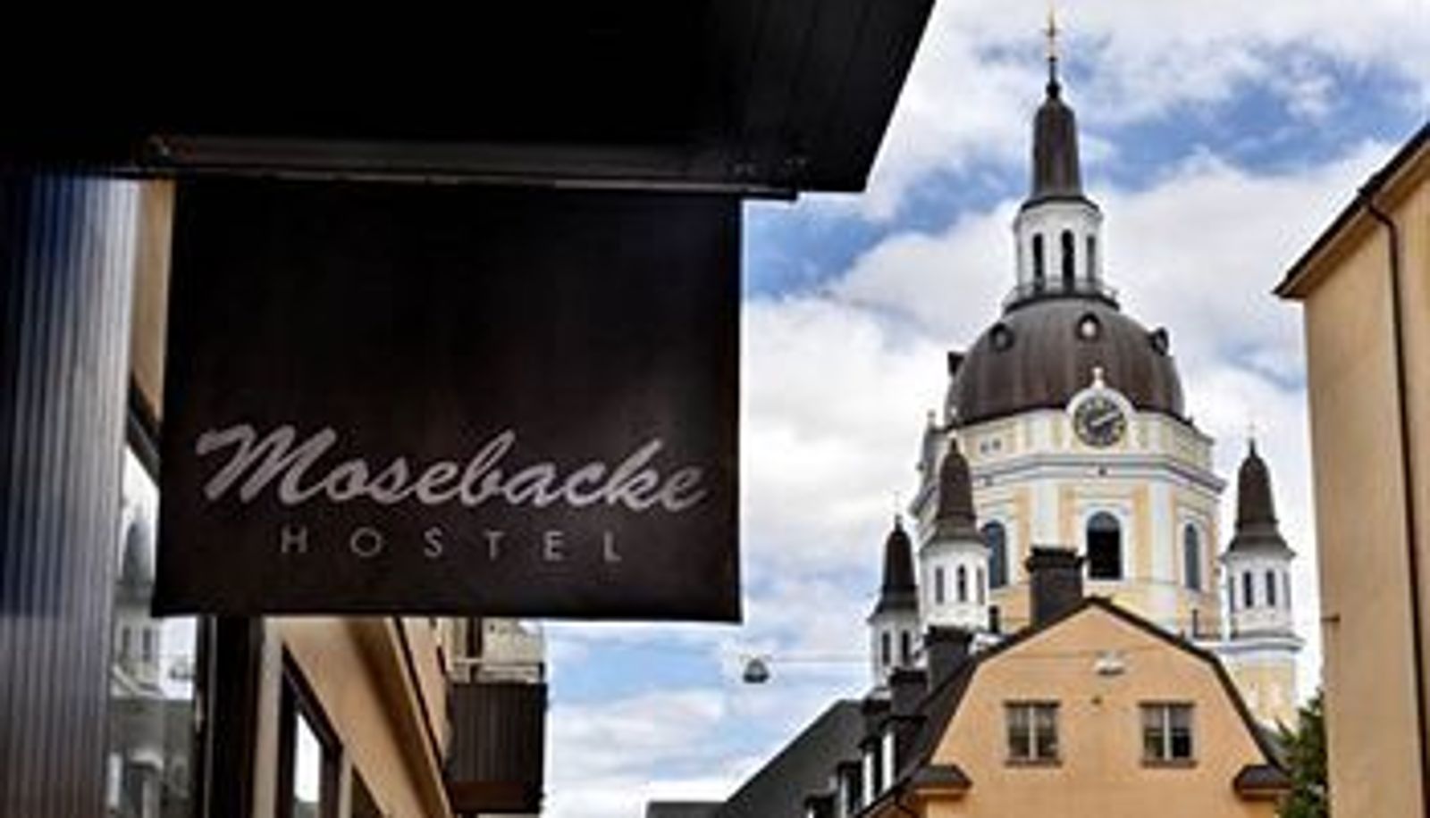 Buitenruimte van het hotel - Mosebacke Hostel