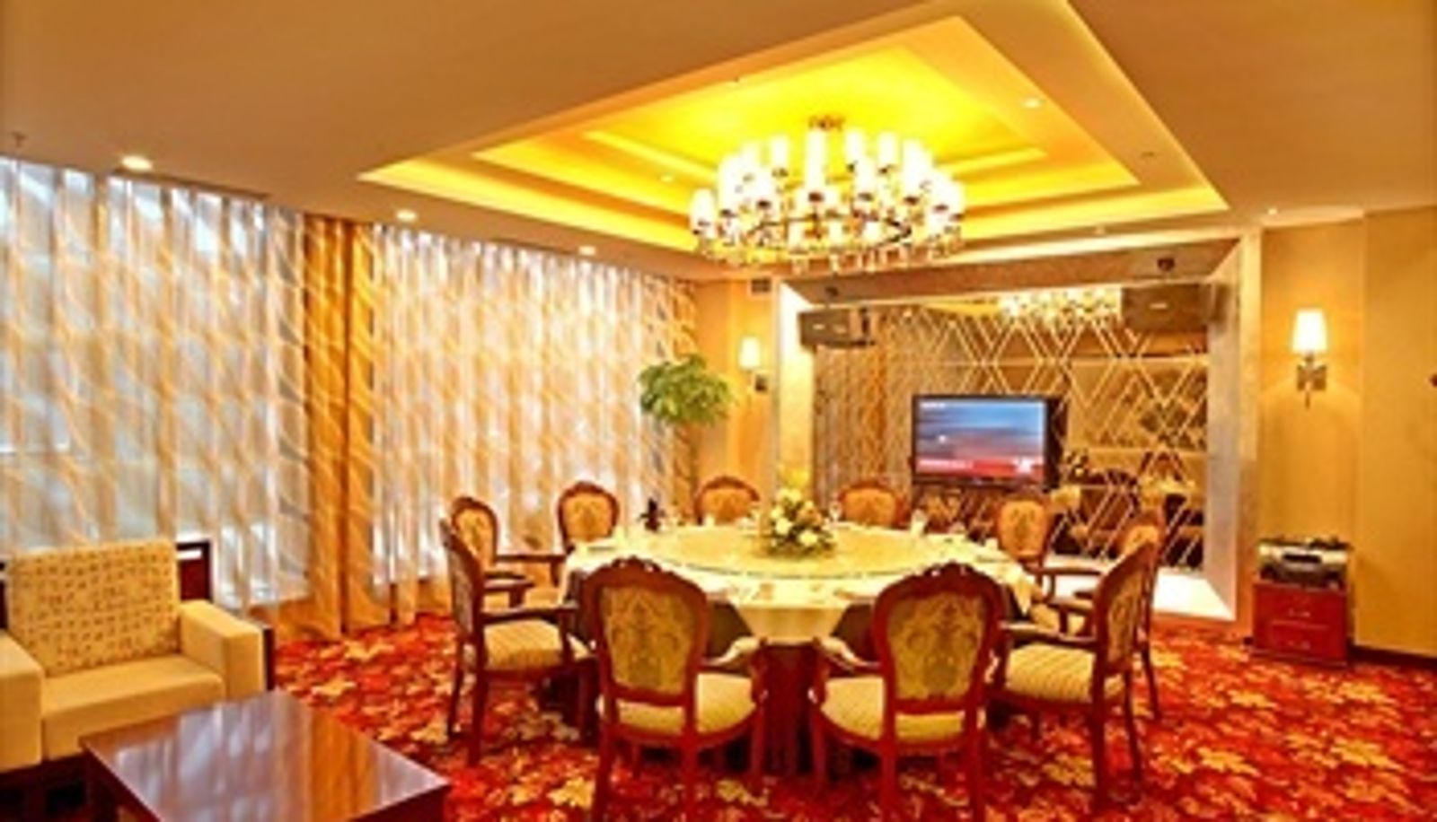 Salle de petit-déjeuner dans le restaurant - Great Wall Hotel - Dalian