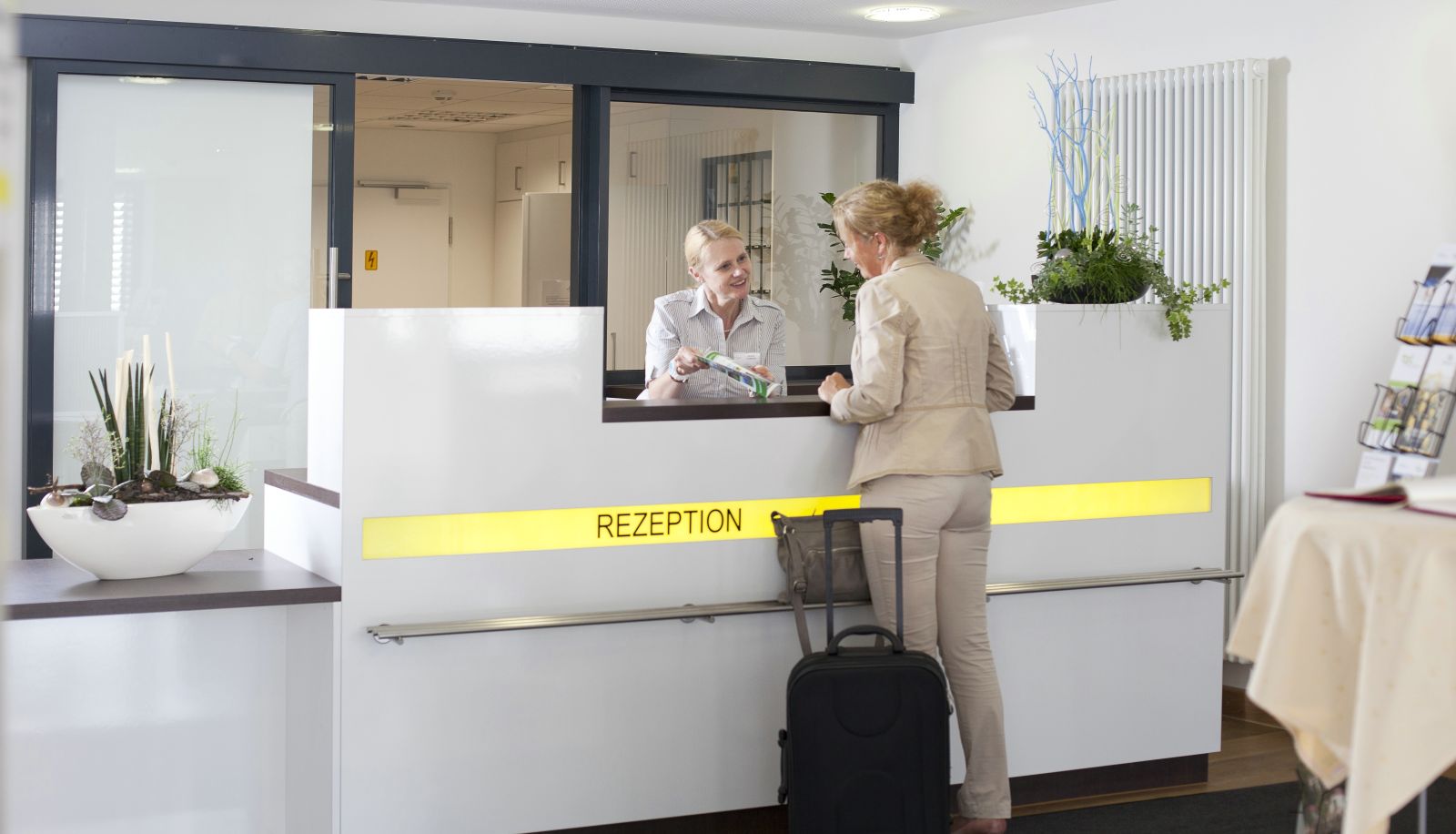 Rezeption - Rosa Flesch Hotel und Tagungszentrum