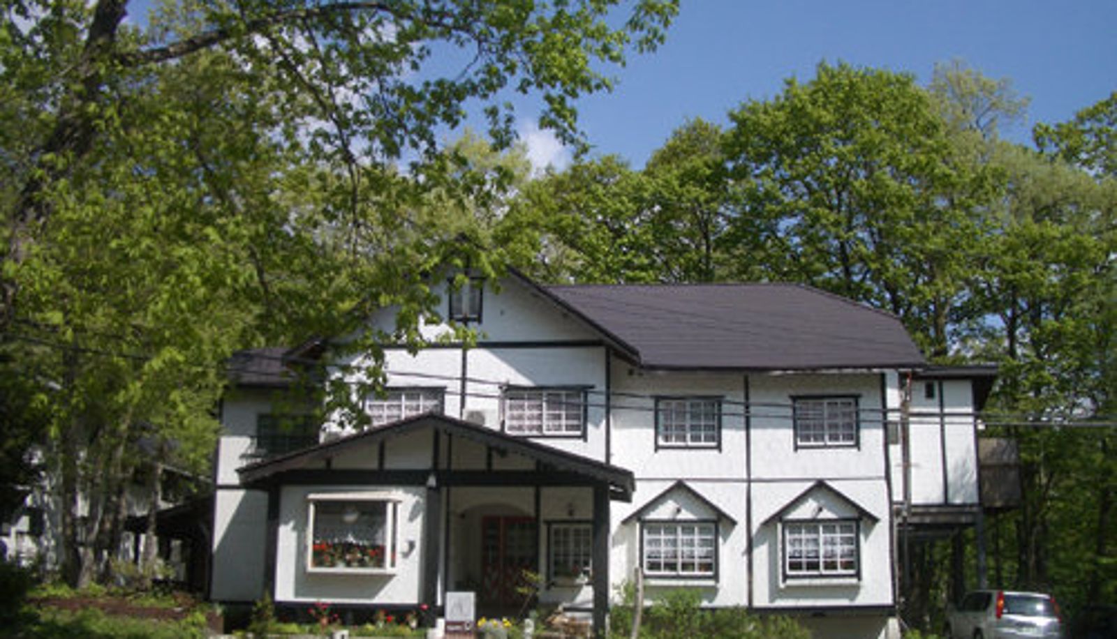 Widok na zewnątrz - Pension Hakuba Lumbini