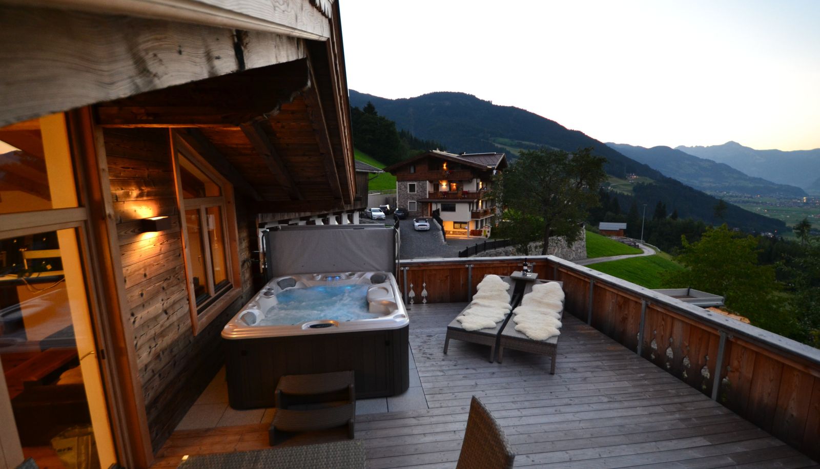 Hydromasaż - Chalets & Apartments Wachterhof