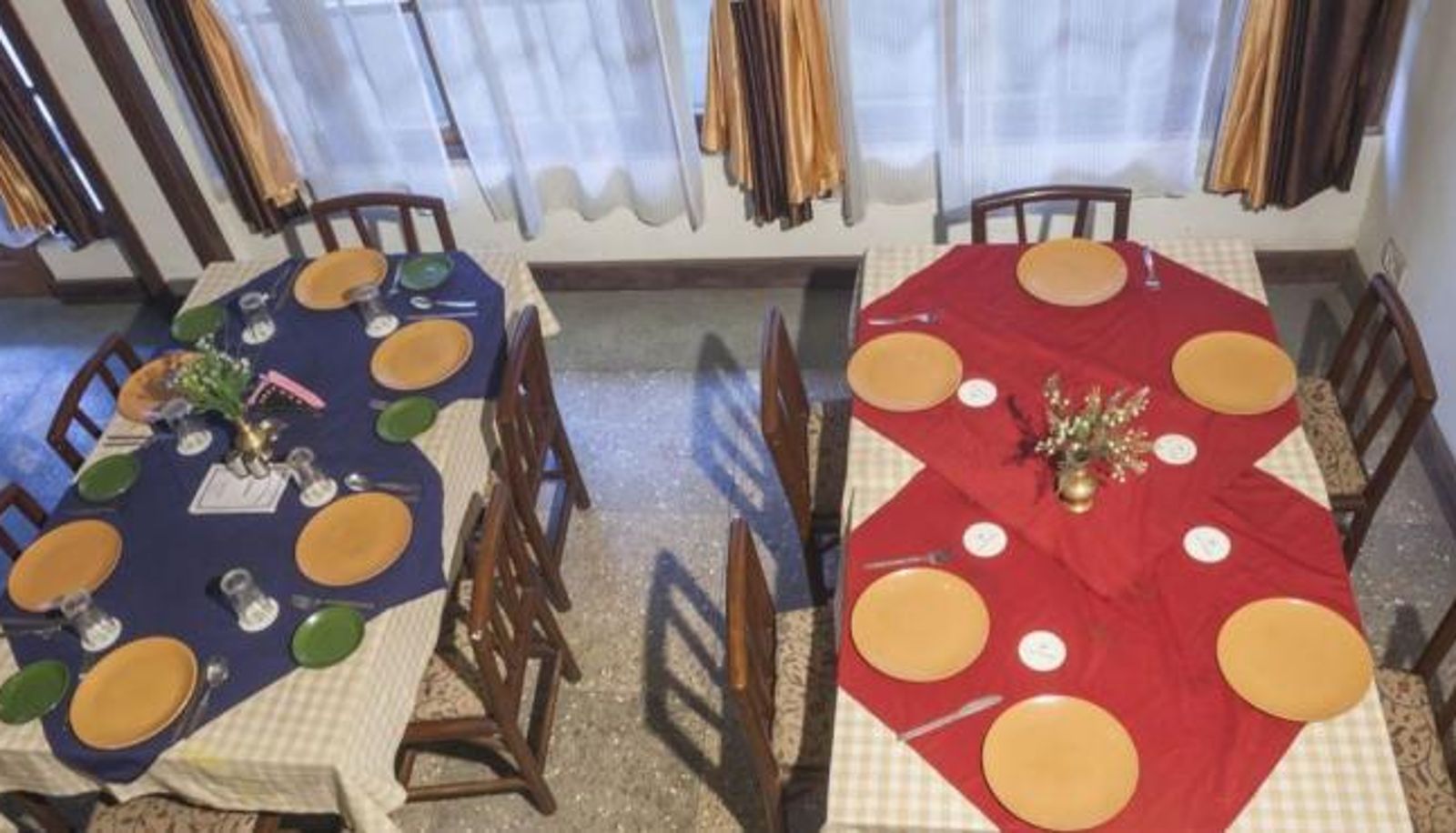 Breakfast room within the restaurant - Hotel Pradhan