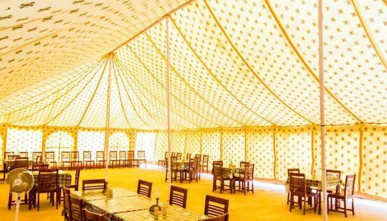 Breakfast room within the restaurant - Winds Desert Camp
