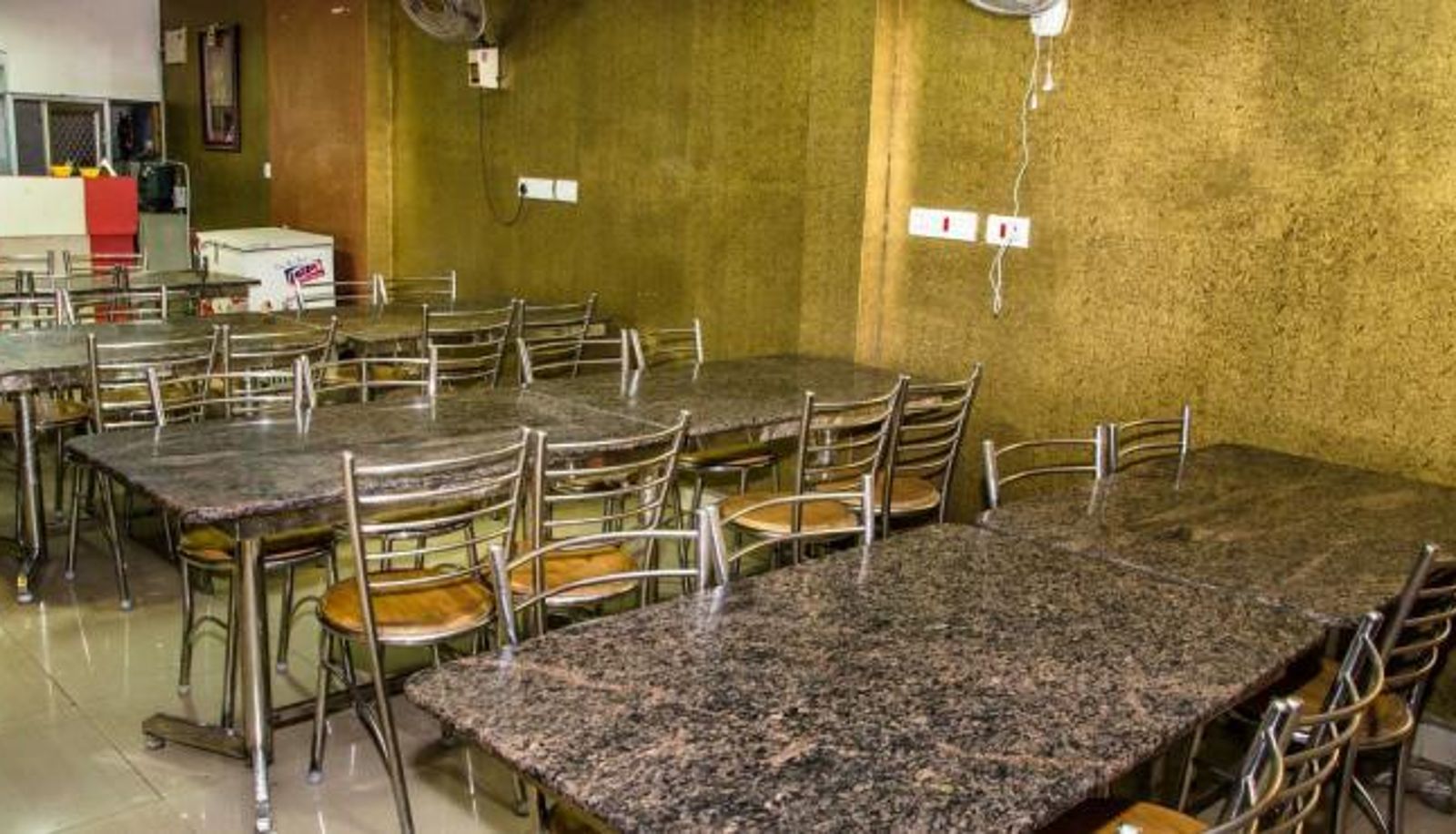 Breakfast room within the restaurant - Hotel Brundavan Residency