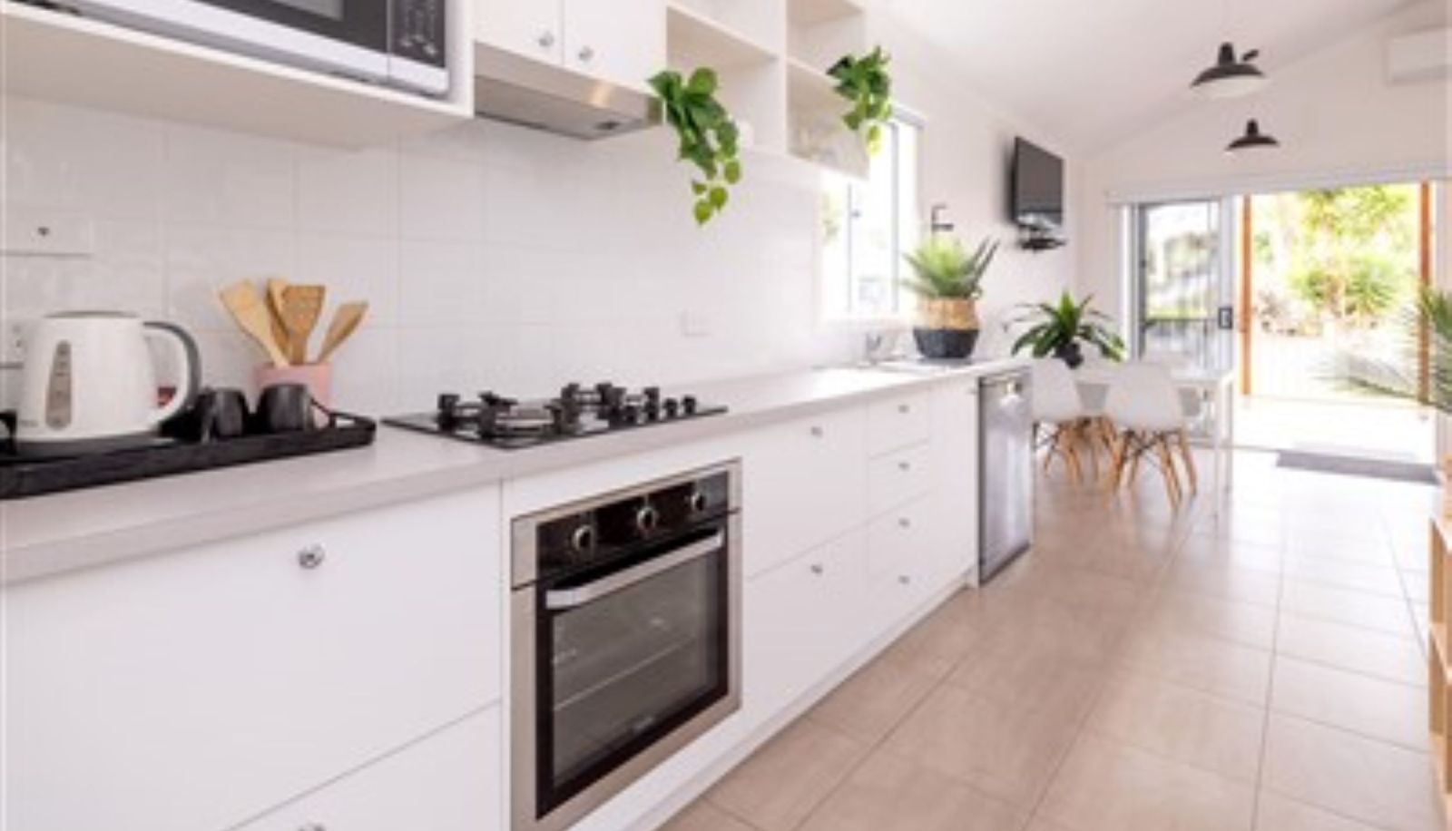 Kitchen area in the room - BIG4 Anglesea Holiday Park