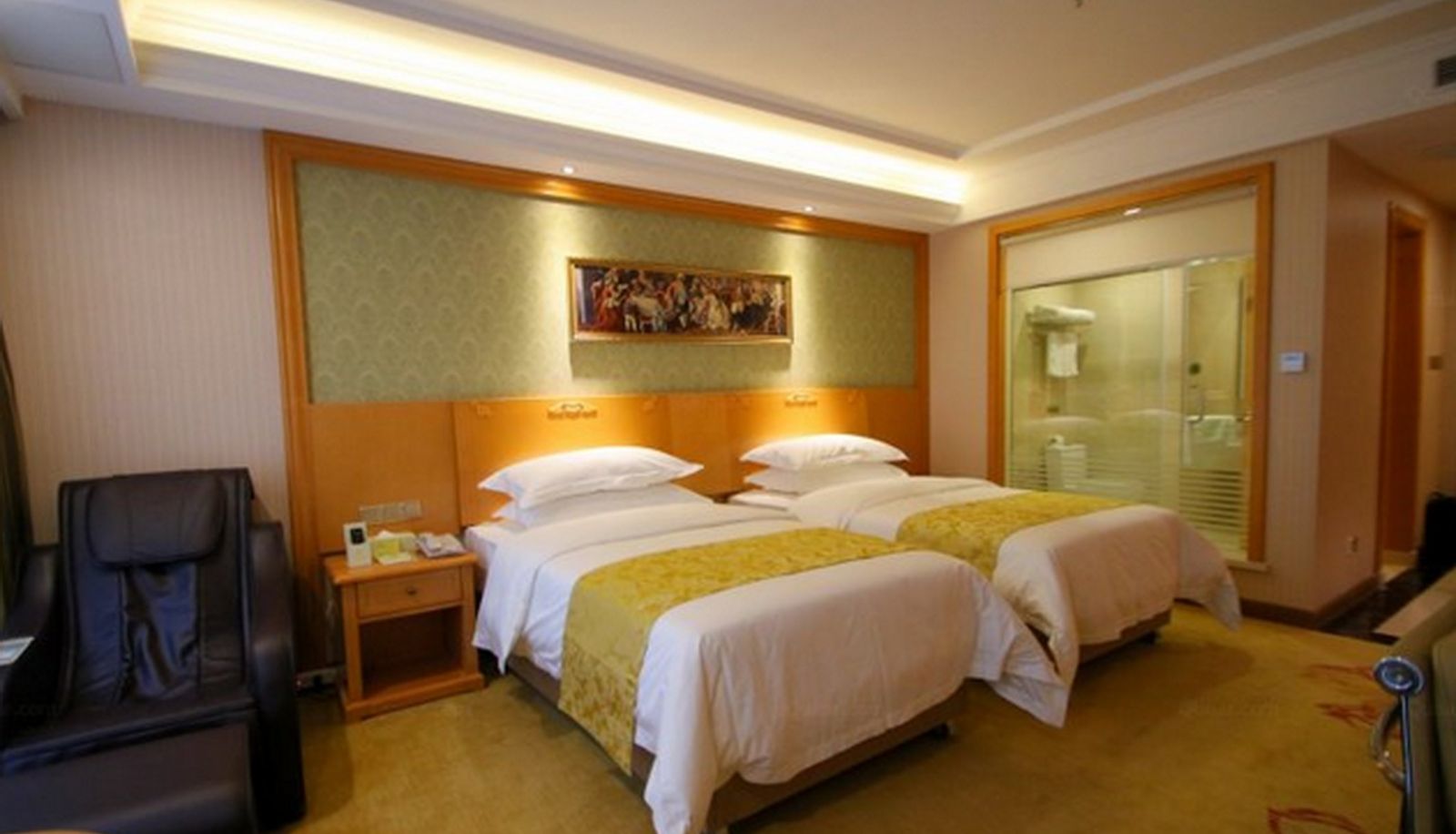 Pokój standardowy (dwuosobowy) - Shanghai)  Hongqiao Airport Zhihao Hotel Vienna (Wuzhong Road Shanghai hongqiao airport wuzhong shop(Domestic Only)