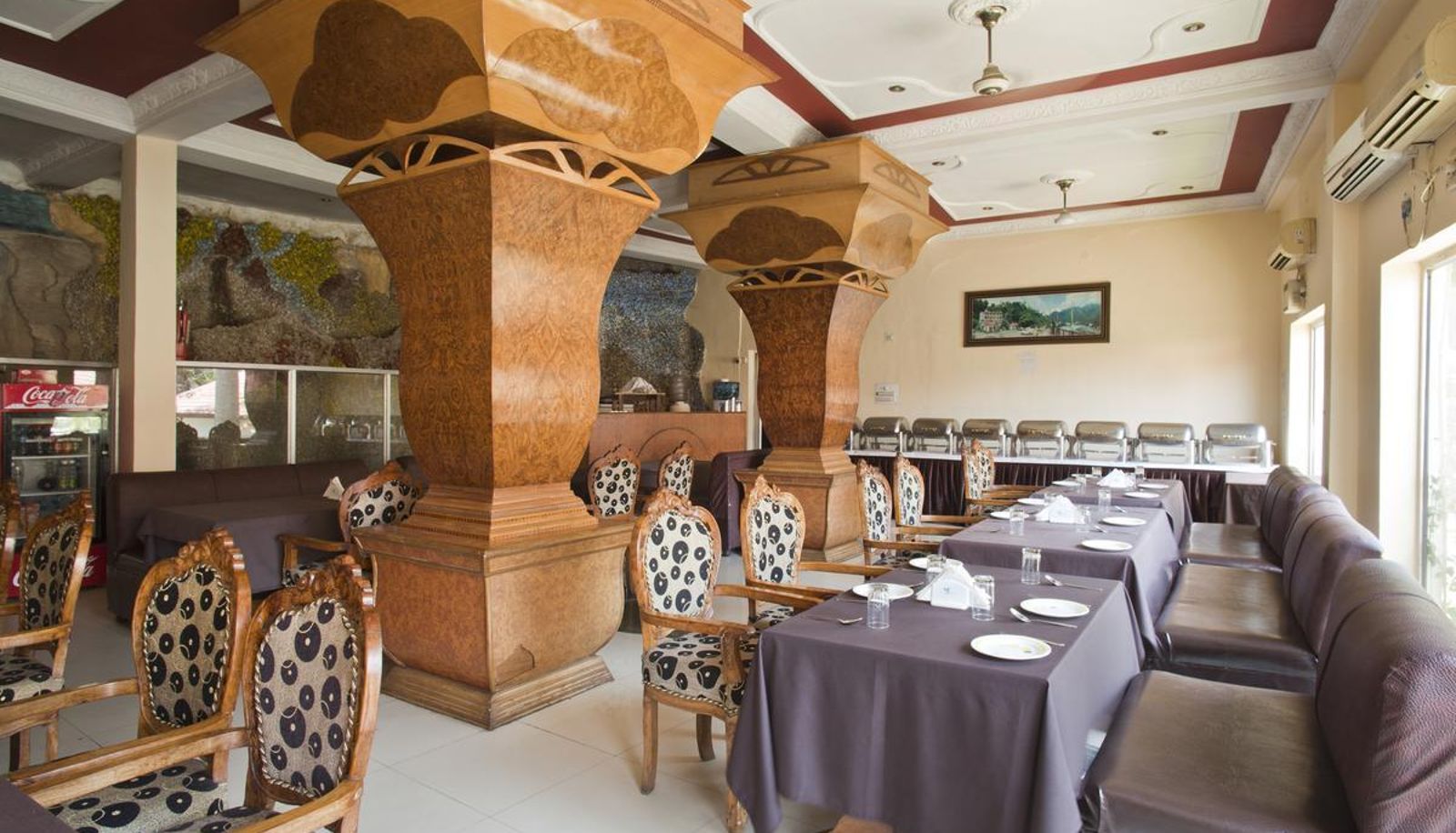 Breakfast room within the restaurant - Rishikesh Ganga Beach Resort