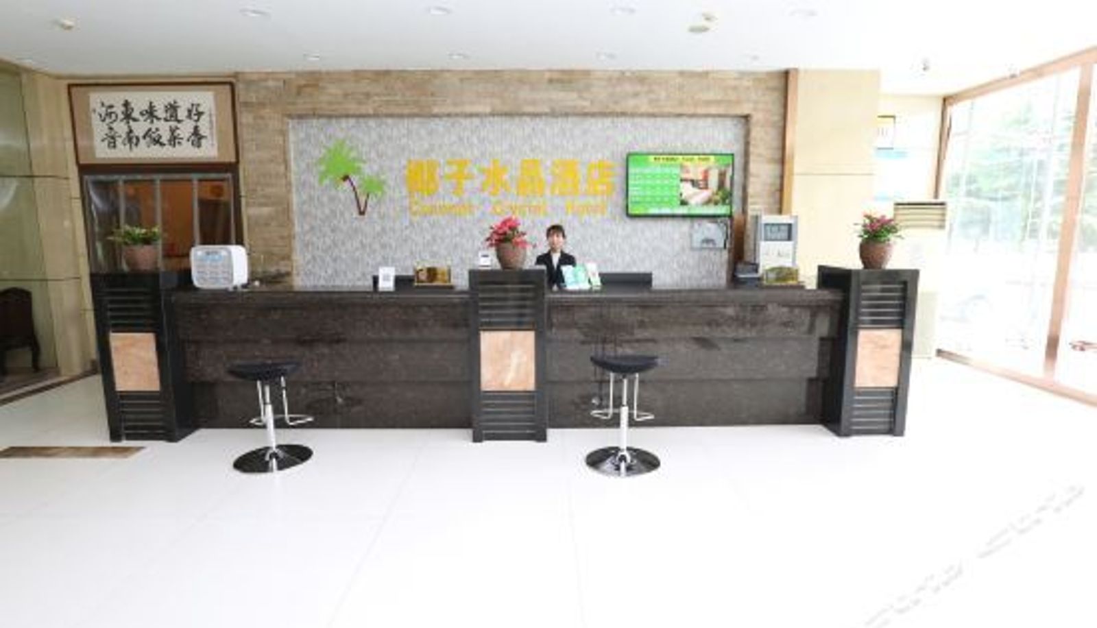 Recepcja - 椰子水晶酒店（运城夹马口万达店）(原夹马口大厦)