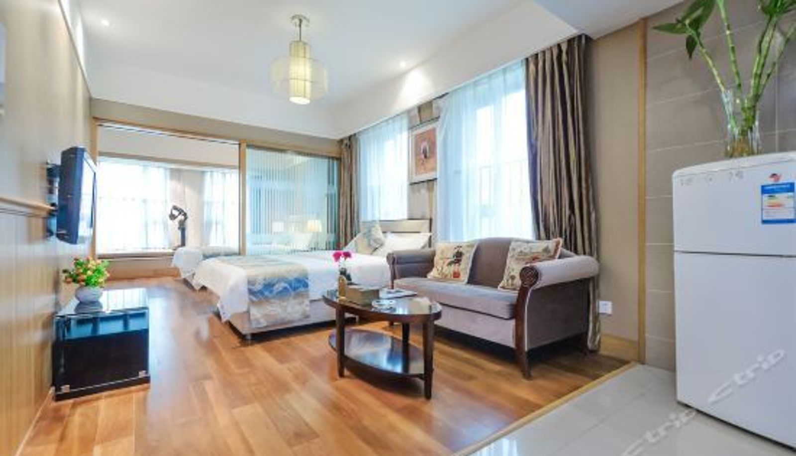 Business-Zimmer - City Impression Apartment Hotel (Chongqing Guanyinqiao Pedestrian Street)