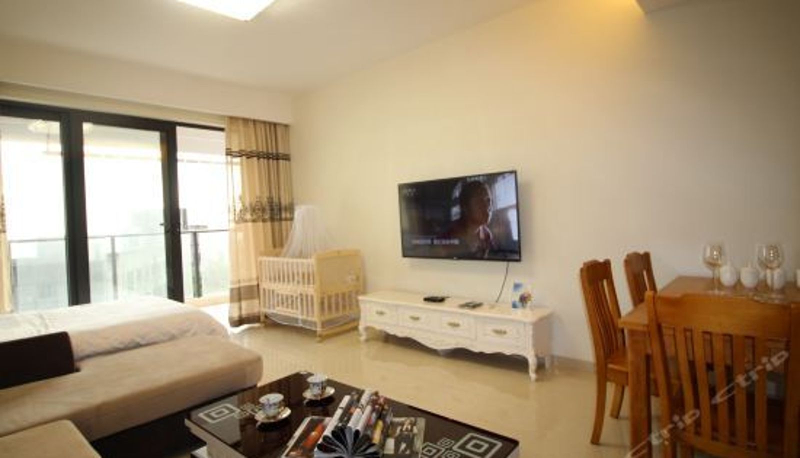 Chambre triple - 三亚堂舍屋间海景度假公寓(原喜莱海景度假公寓)