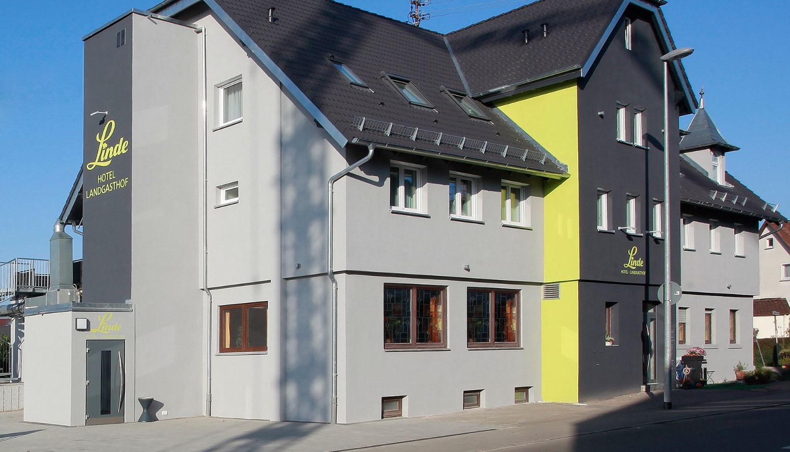 Zewnętrzna część hotelu - Hotel Landgasthof Linde