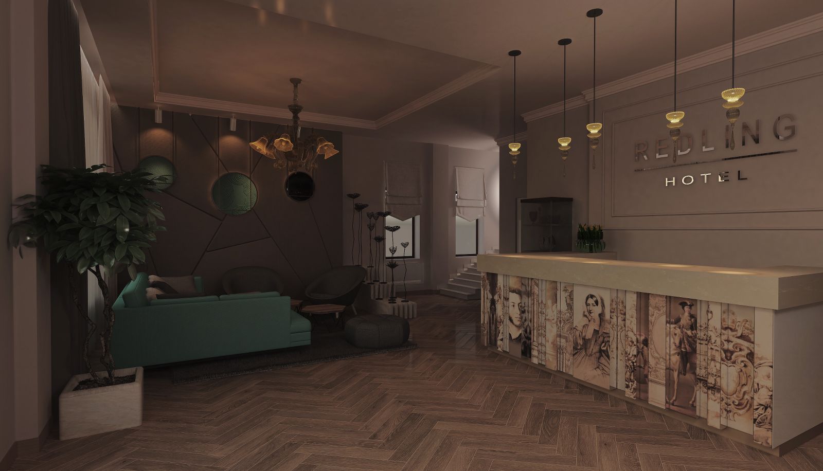 Hall - Redling Hotel
