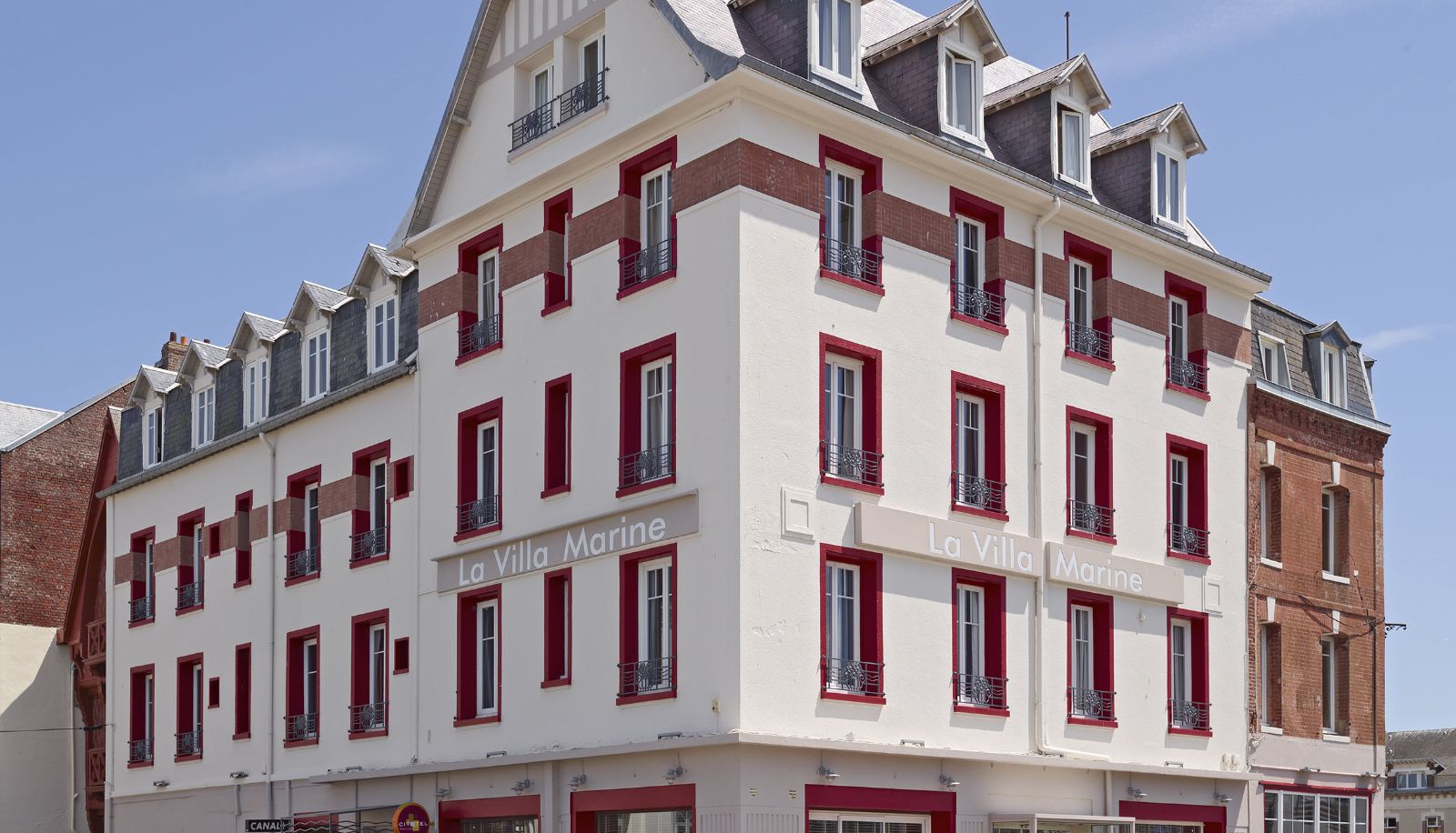 Extérieur de l'hôtel - Le Tréport  Hôtel La Villa Marine The Originals Boutique