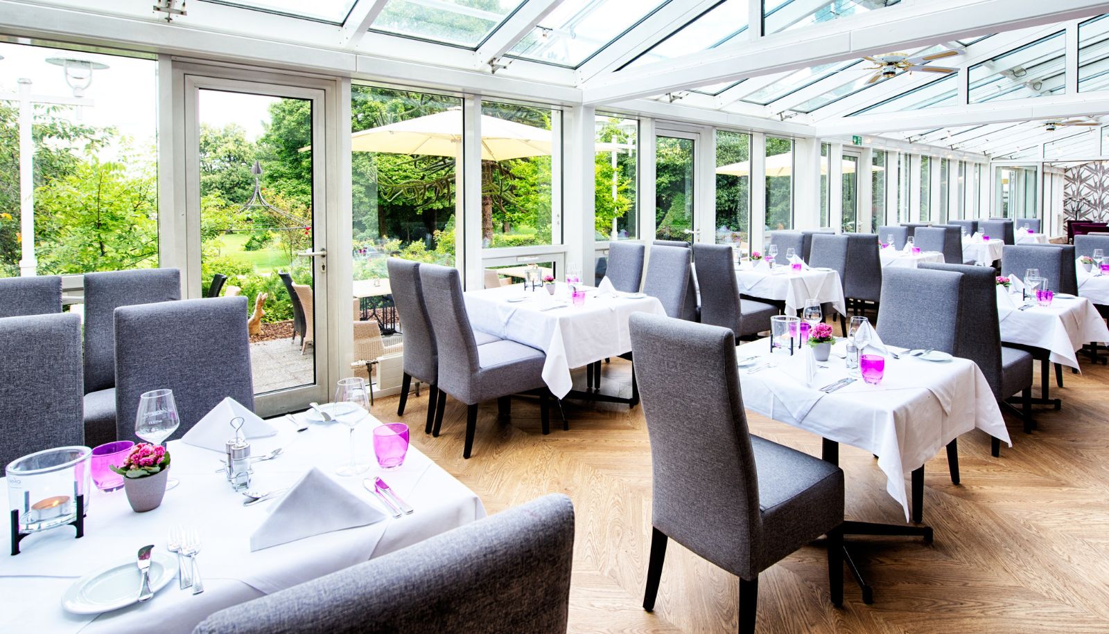Frühstücksraum innerhalb des Restaurants - ACHAT Hotel Bad Dürkheim