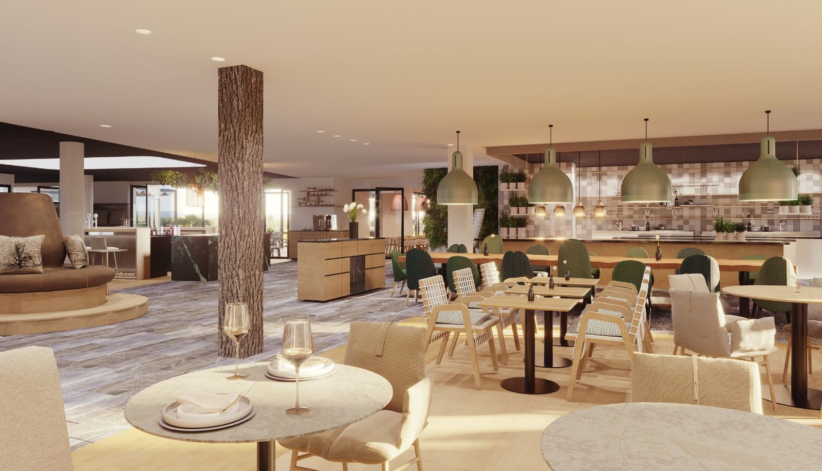 Breakfast room within the restaurant - ARCOTEL HafenCity Dresden