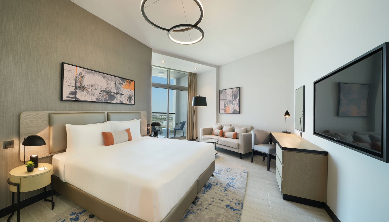 Room with balcony - Damac Hills 2 Hotel , an Edge by Rotana