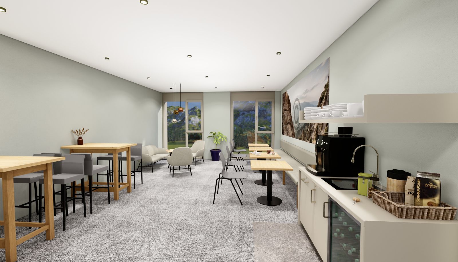 Sala prima colazione - b_smart motel Schaan