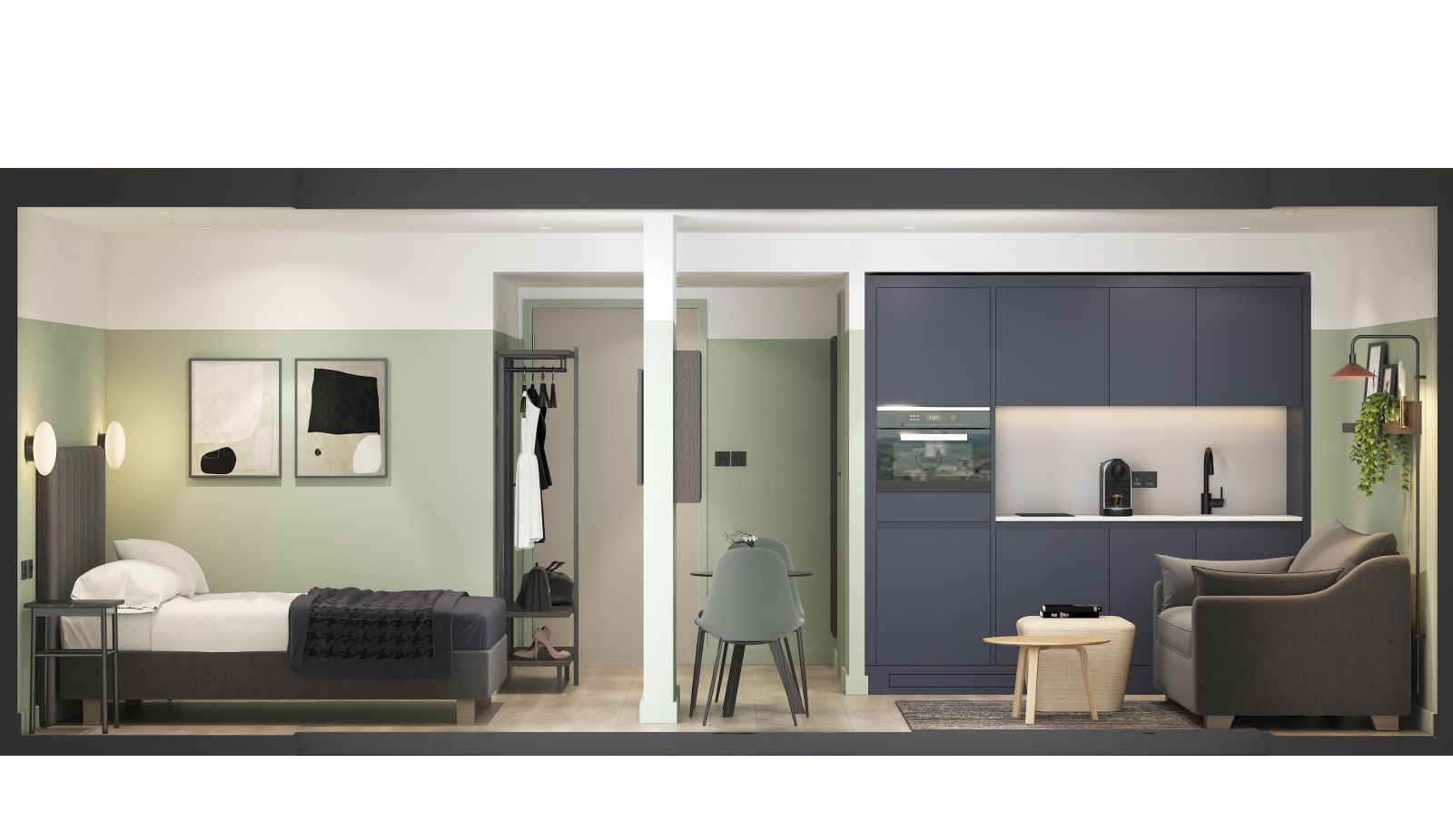 Chambre supérieure (double) - Aparthotel Birmingham