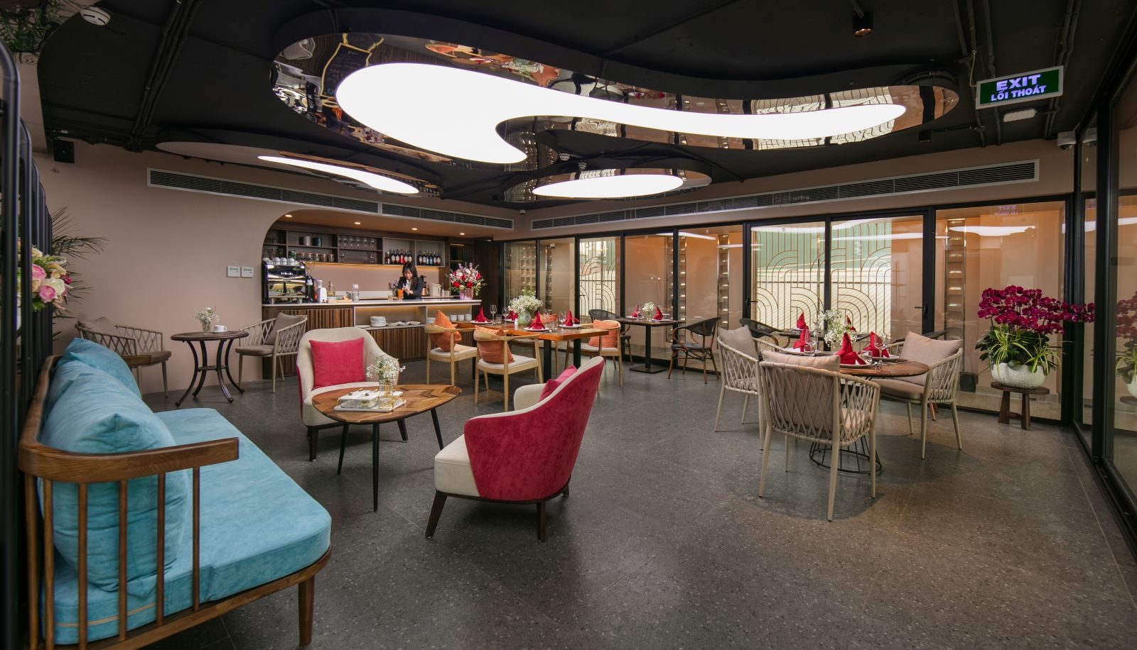Sala prima colazione all'interno del ristorante - Hanoi Riverview Boutique Hotel & Apartment