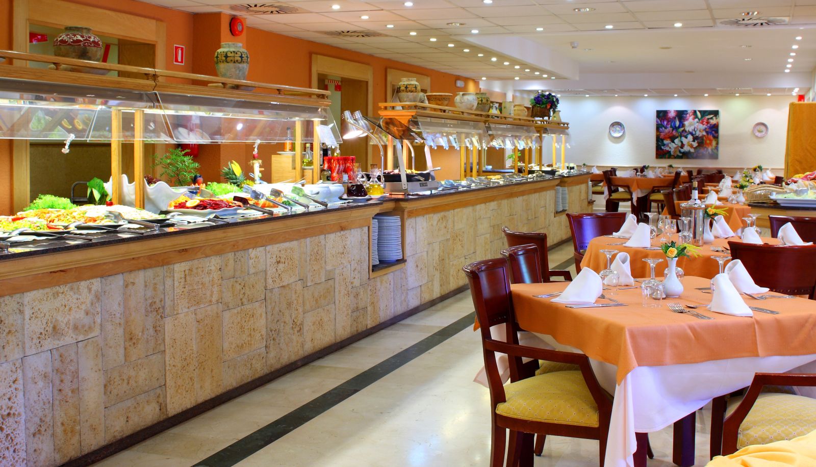 Ontbijtzaal in het restaurant - Valentin Paguera Adults Only Hotel
