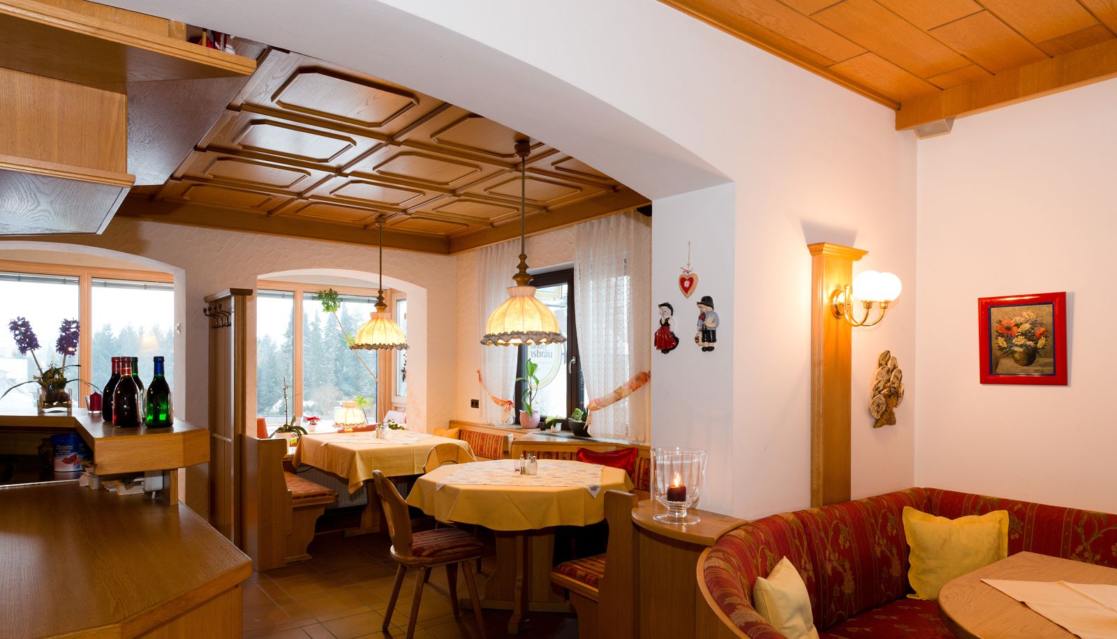 Frühstücksraum innerhalb des Restaurants - Schneider