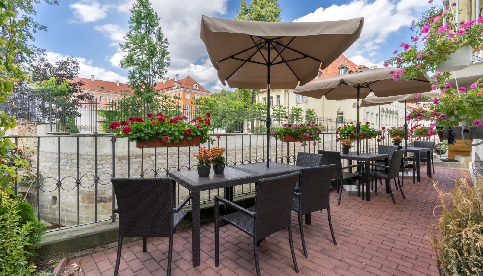 Terasse - Pytloun Kampa Garden Hotel Prague