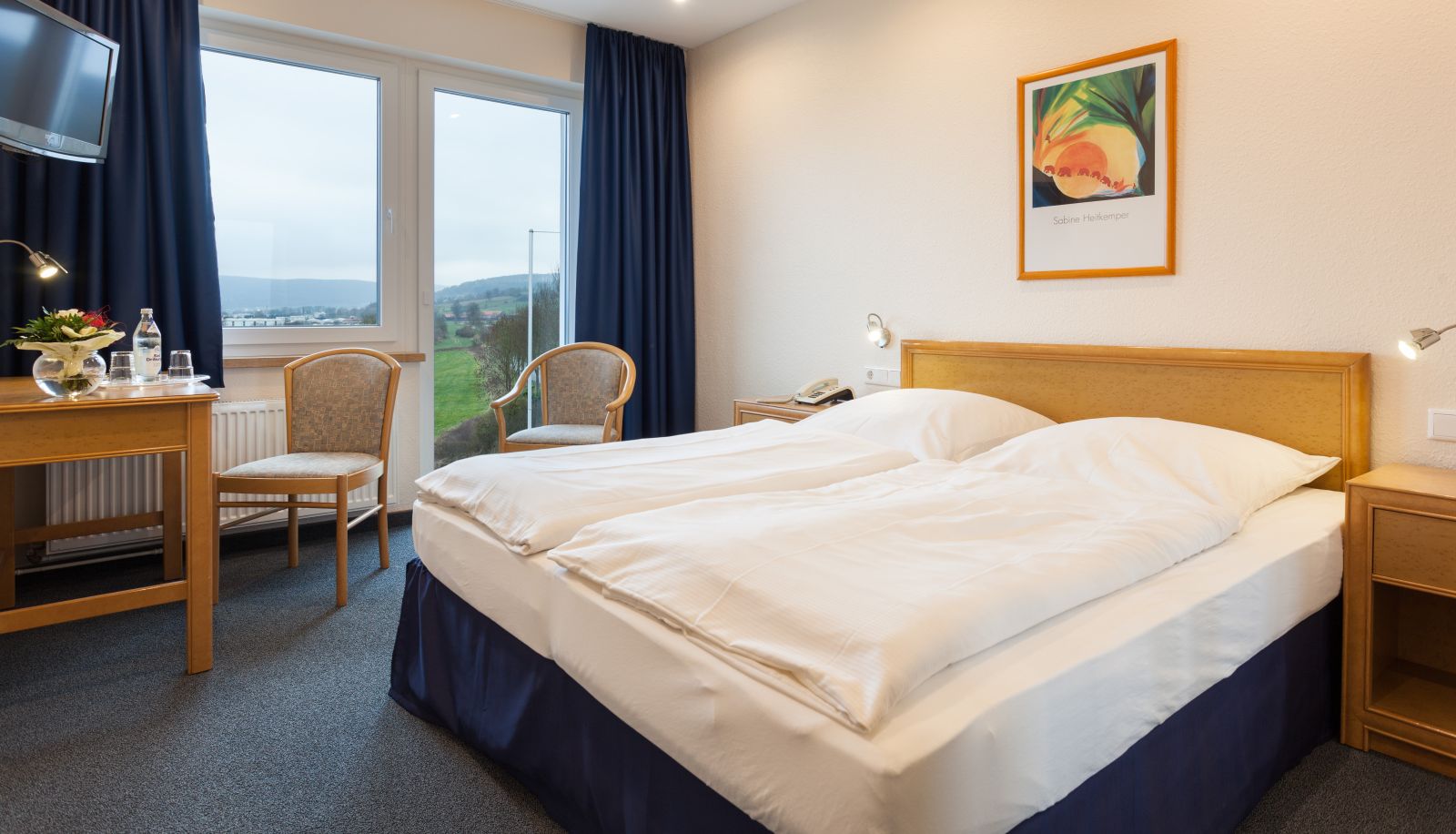 Kamer met balkon - Landhotel Weserblick