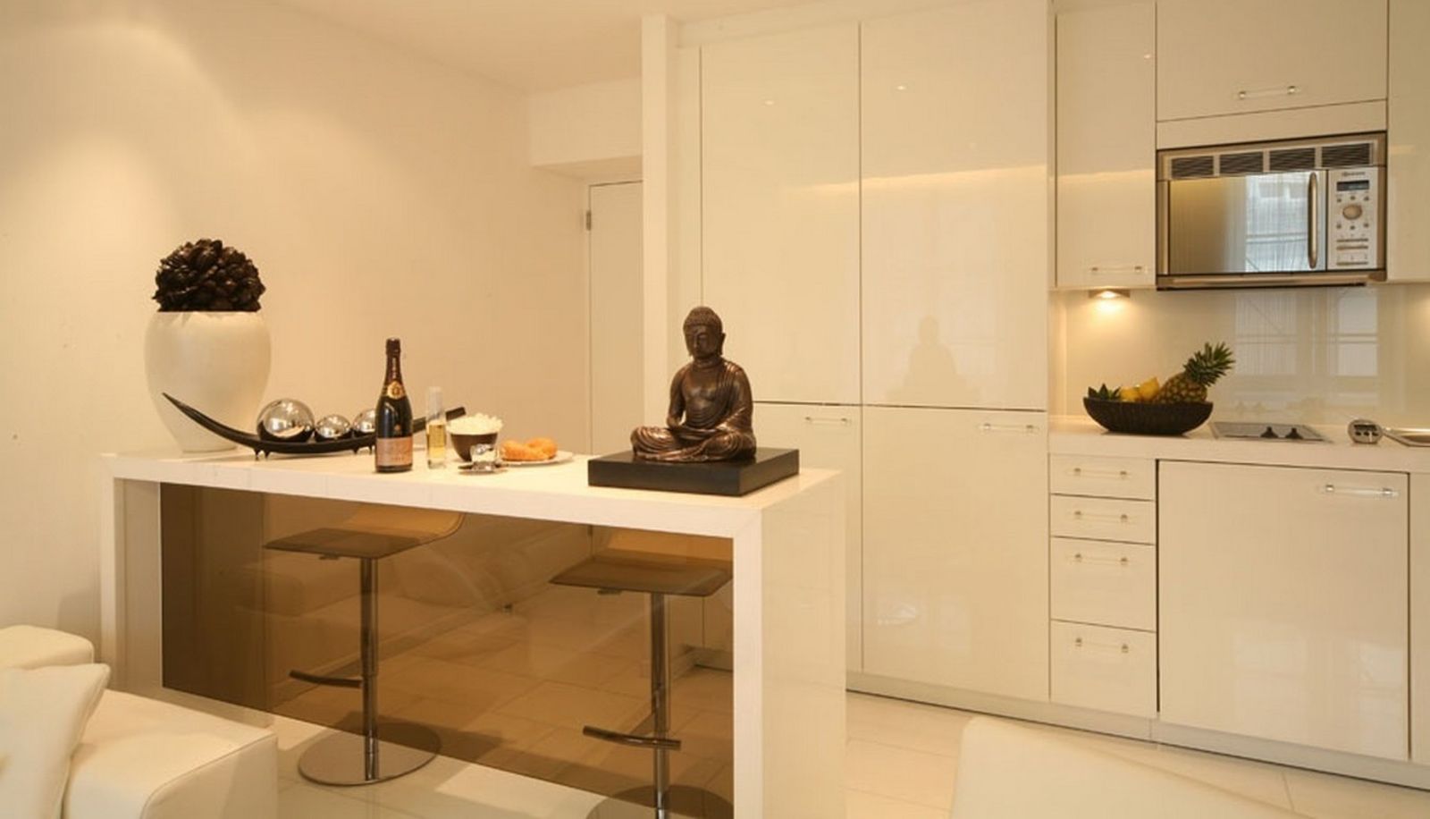 Zona de cocina en la habitación - VISIONAPARTMENTS Zurich Gerechtigkeitsgasse