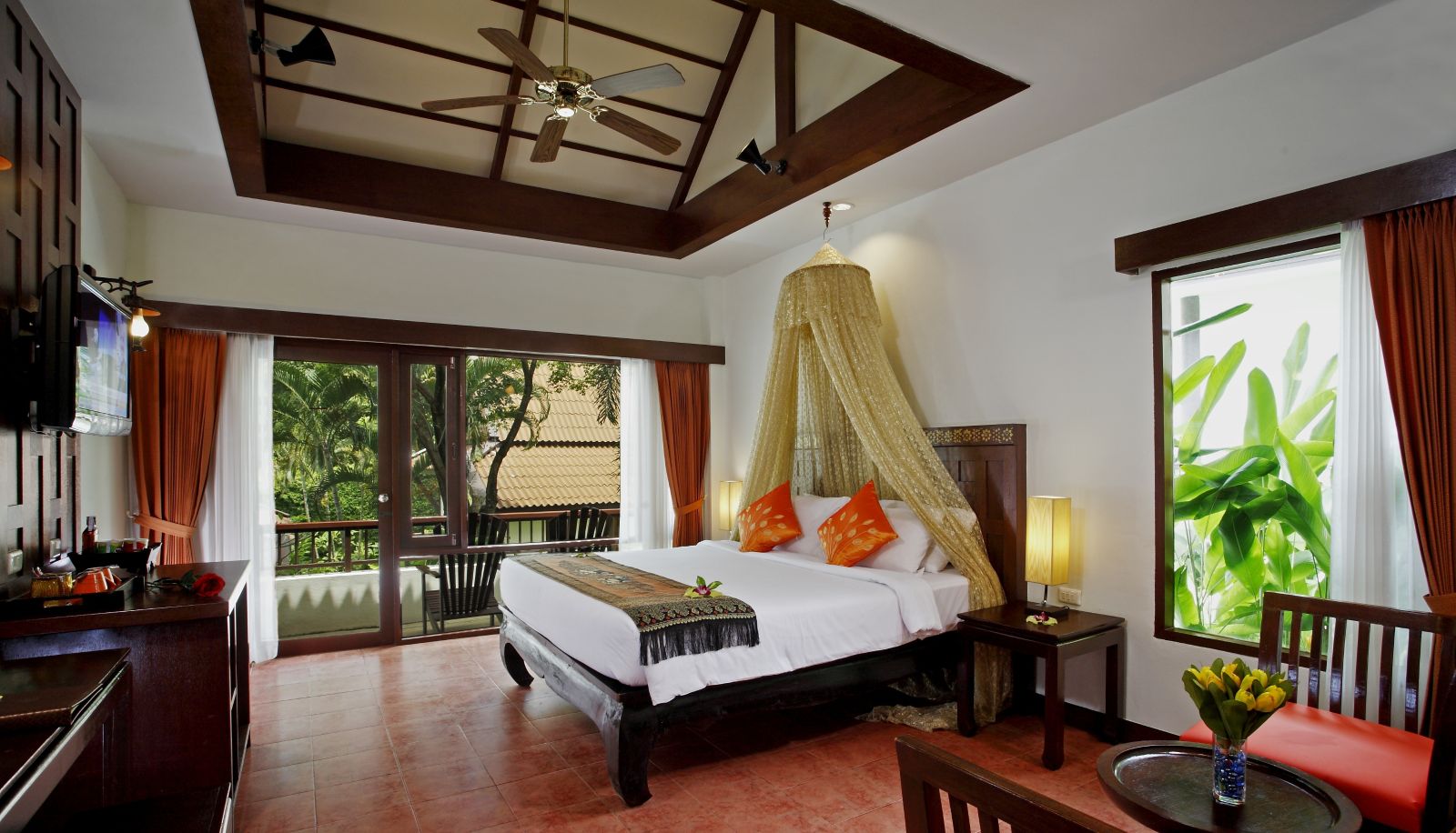 Habitación con terraza - Diamond Cottage Resort & Spa