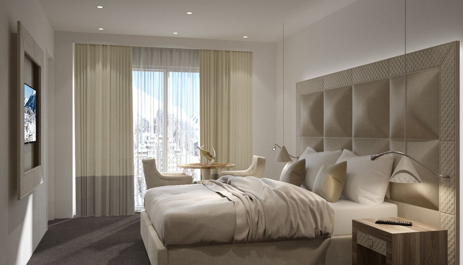 Chambre avec balcon - Hotel Arte