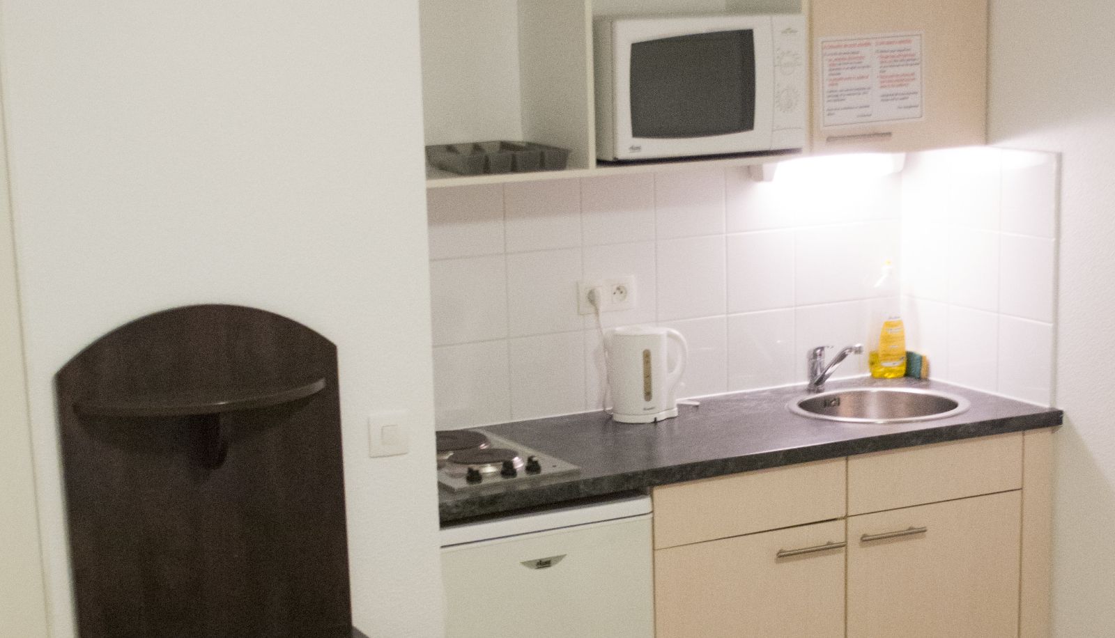 Zona de cocina en la habitación - City Residence Ivry