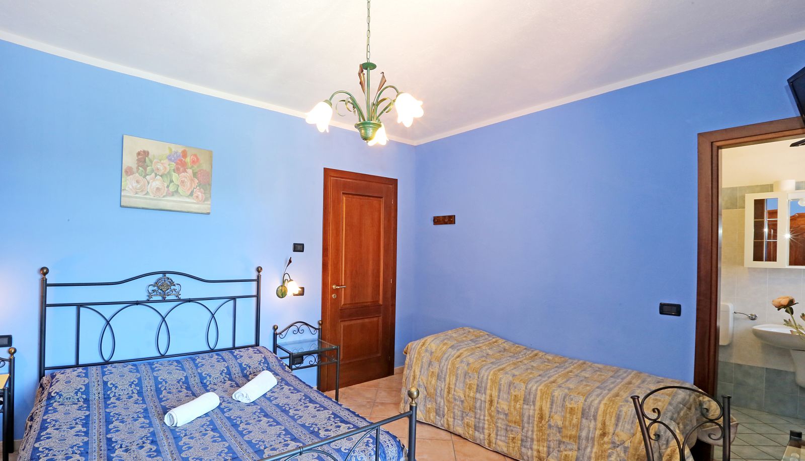 Kamer met uitzicht op de bergen - Agriturismo Al Brich